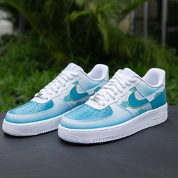 BLue Cloud Custom Air Force 1 - view 3