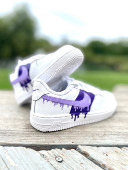 Purple Drips  Custom Air Force 1 - view 2