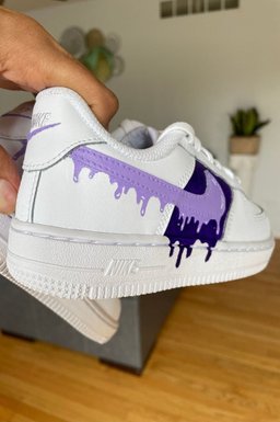 Purple Drips  Custom Air Force 1 - view 3