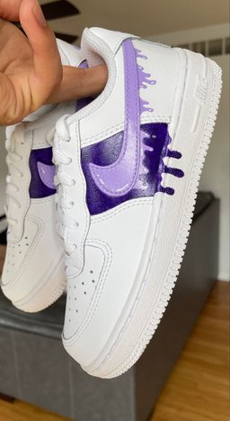 Purple Drips  Custom Air Force 1 - view 4