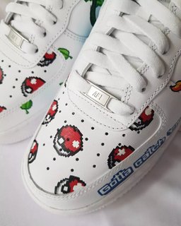 Cartoon Dragon Turtle Yellow Orange Blue Green Custom Air Force 1 - view 6