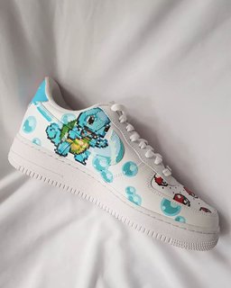 Cartoon Dragon Turtle Yellow Orange Blue Green Custom Air Force 1 - view 5