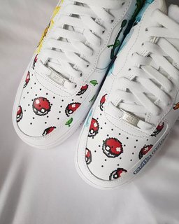 Cartoon Dragon Turtle Yellow Orange Blue Green Custom Air Force 1 - view 7