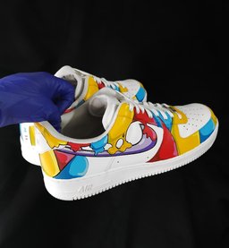 Red Blue White Orange Custom Air Force 1 - view 6