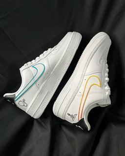 Cartoon Castle Phoenix Orange Black Green Custom Air Force 1 - view 5