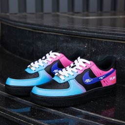 Black Pink Custom Air Force 1 - view 3