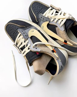 Khaki Black Gray Custom Air Force 1 - view 2