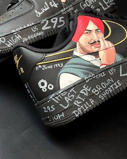 Cartoon Role Red Black Yellow White Font Custom Air Force 1 - view 2