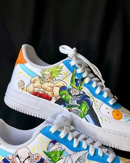 Cartoon Role Orange Blue Green White Custom Air Force 1 - view 5