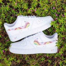 Rainbow Swirl Custom Air Force 1 - view 3