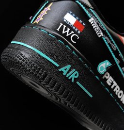 Black White Font Custom Air Force 1 - view 3