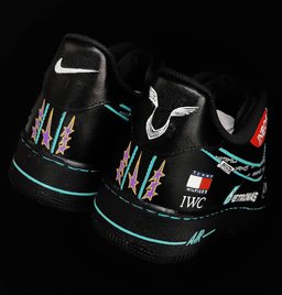 Black White Font Custom Air Force 1 - view 5