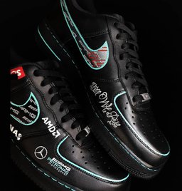 Black White Font Custom Air Force 1 - view 6