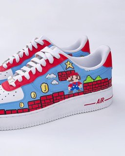 Cartoon Role Red House Blue Sky Custom Air Force 1 - view 2
