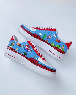 Cartoon Role Red House Blue Sky Custom Air Force 1 - view 7