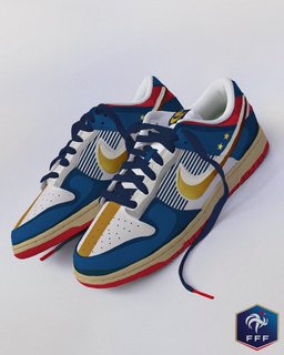 Blue Gold Green Red Custom Air Force 1 - view 2