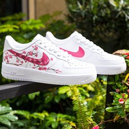 Pink Flowers Custom Air Force 1 - view 2
