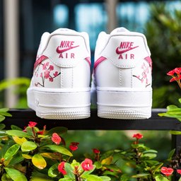 Pink Flowers Custom Air Force 1 - view 3