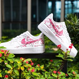 Pink Flowers Custom Air Force 1 - view 4