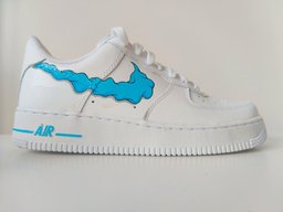 Blue Cartoon Cloud Custom Air Force 1 - view 3
