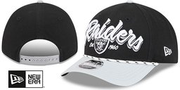 Las Vegas Raiders Team Loyal M-Crown Snapback Black Grey New Era hat – front and back