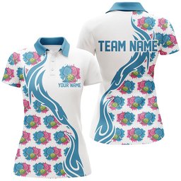 Ladies Pickleball Shirts Custom Watercolor Pickleball Polo Shirts, Pickleball Outfits, Pickleball Polo Shirts