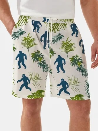 Moisture Wicking Plants Bigfoot Casual Shorts