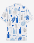 Absolut Minimal Blue Hawaiian Shirt