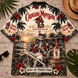 Captain Morgan Too Old To Care Skeleton Vintage Hawaiian Shirt