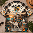 Malibu Too Old To Care Skeleton Vintage Hawaiian Shirt