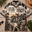 Kraken Rum Too Old To Care Skeleton Vintage Hawaiian Shirt
