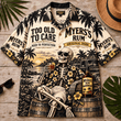 Myers’s Rum Too Old To Care Skeleton Vintage Hawaiian Shirt
