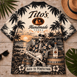 Tito’s Handmade Too Old To Care Skeleton Vintage Hawaiian Shirt