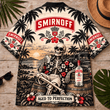 Smirnoff Too Old To Care Skeleton Vintage Hawaiian Shirt