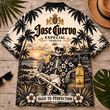 Jose Cuervo Too Old To Care Skeleton Vintage Hawaiian Shirt