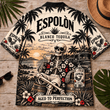 Espolòn Too Old To Care Skeleton Vintage Hawaiian Shirt