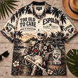 Espolòn Too Old To Care Skeleton Vintage Hawaiian Shirt