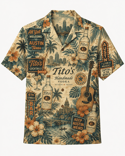 Tito’s Austin Live Music Hawaiian Shirt