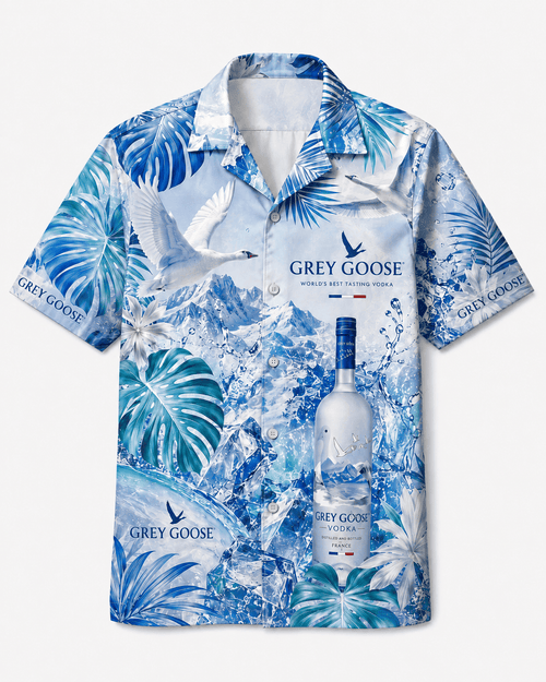 Grey Goose Alpine Ice Hawaiian Shirt