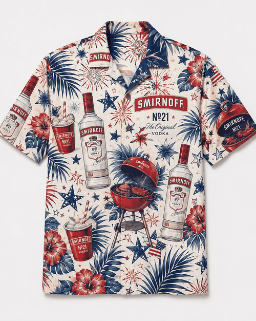 Smirnoff Americana BBQ Hawaiian Shirt