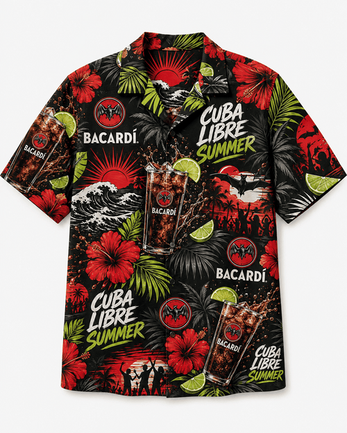 Bacardi Cuba Libre Summer Hawaiian Shirt