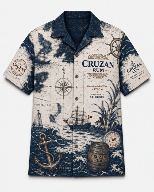 Cruzan 1760 Nautical Heritage Hawaiian Shirt