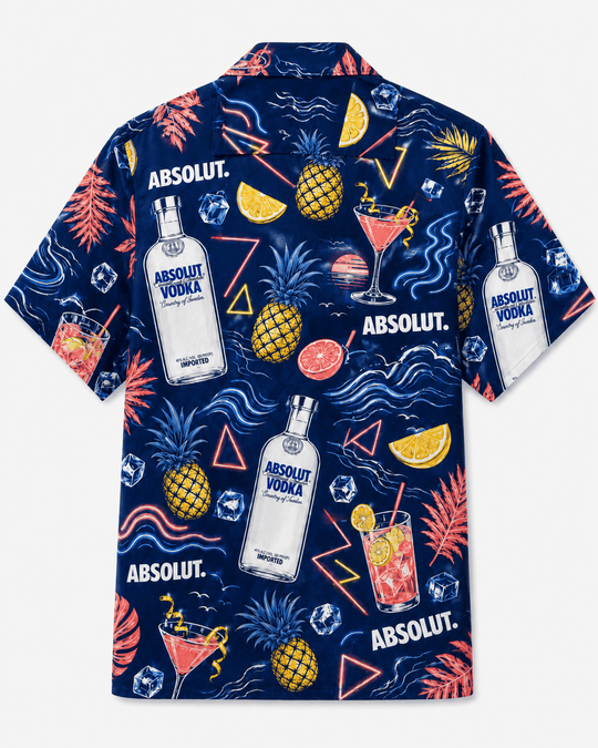 Absolut Neon Tropical Hawaiian Shirt