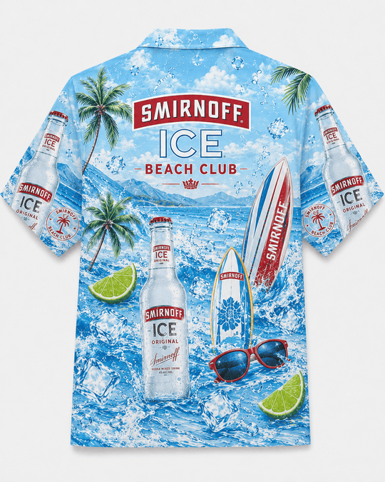 Smirnoff Ice Beach Club Hawaiian Shirt