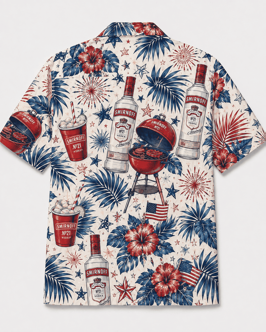 Smirnoff Americana BBQ Hawaiian Shirt