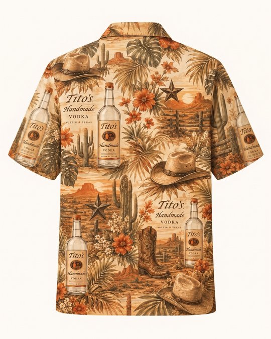 Tito’s Texas Western Hawaiian Shirt