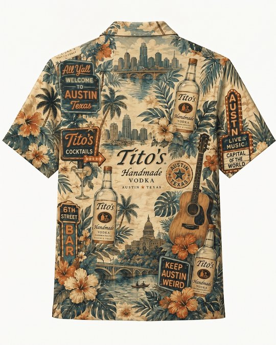 Tito’s Austin Live Music Hawaiian Shirt