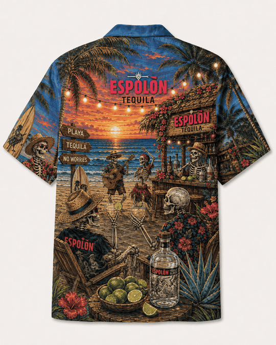 Espolòn Beach Fiesta Hawaiian Shirt