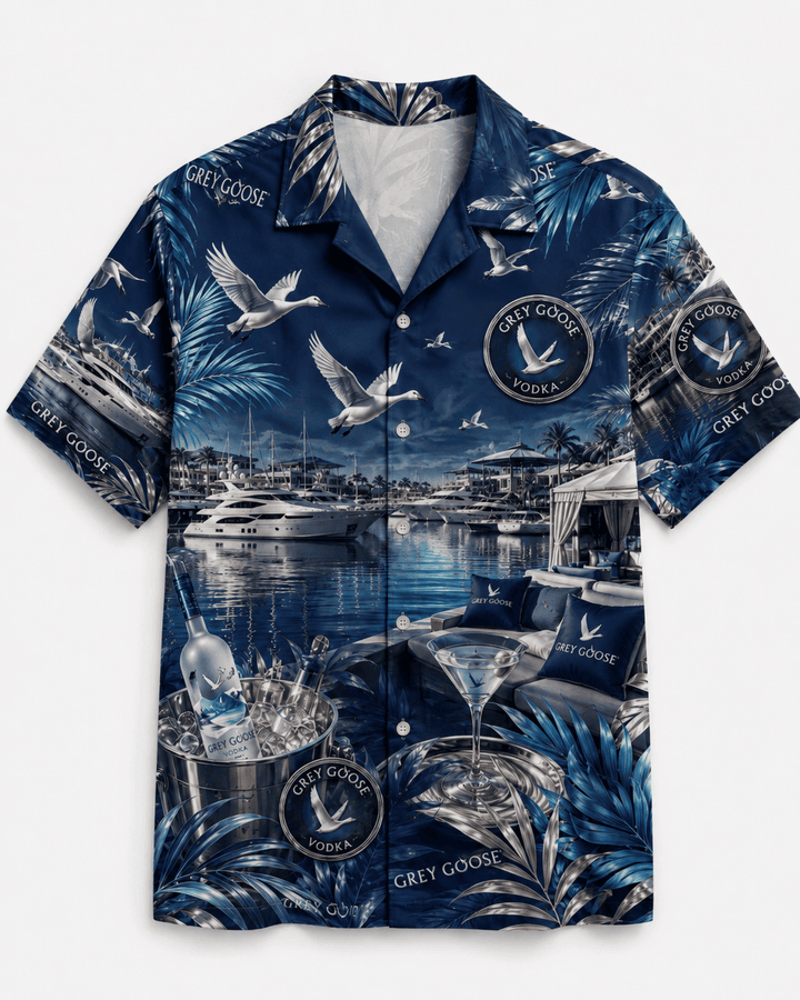 Grey Goose Luxury Marina Hawaiian Shirt