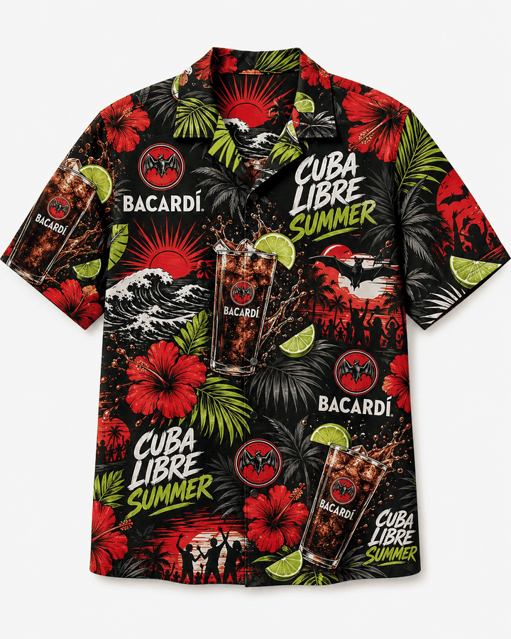 Bacardi Cuba Libre Summer Hawaiian Shirt